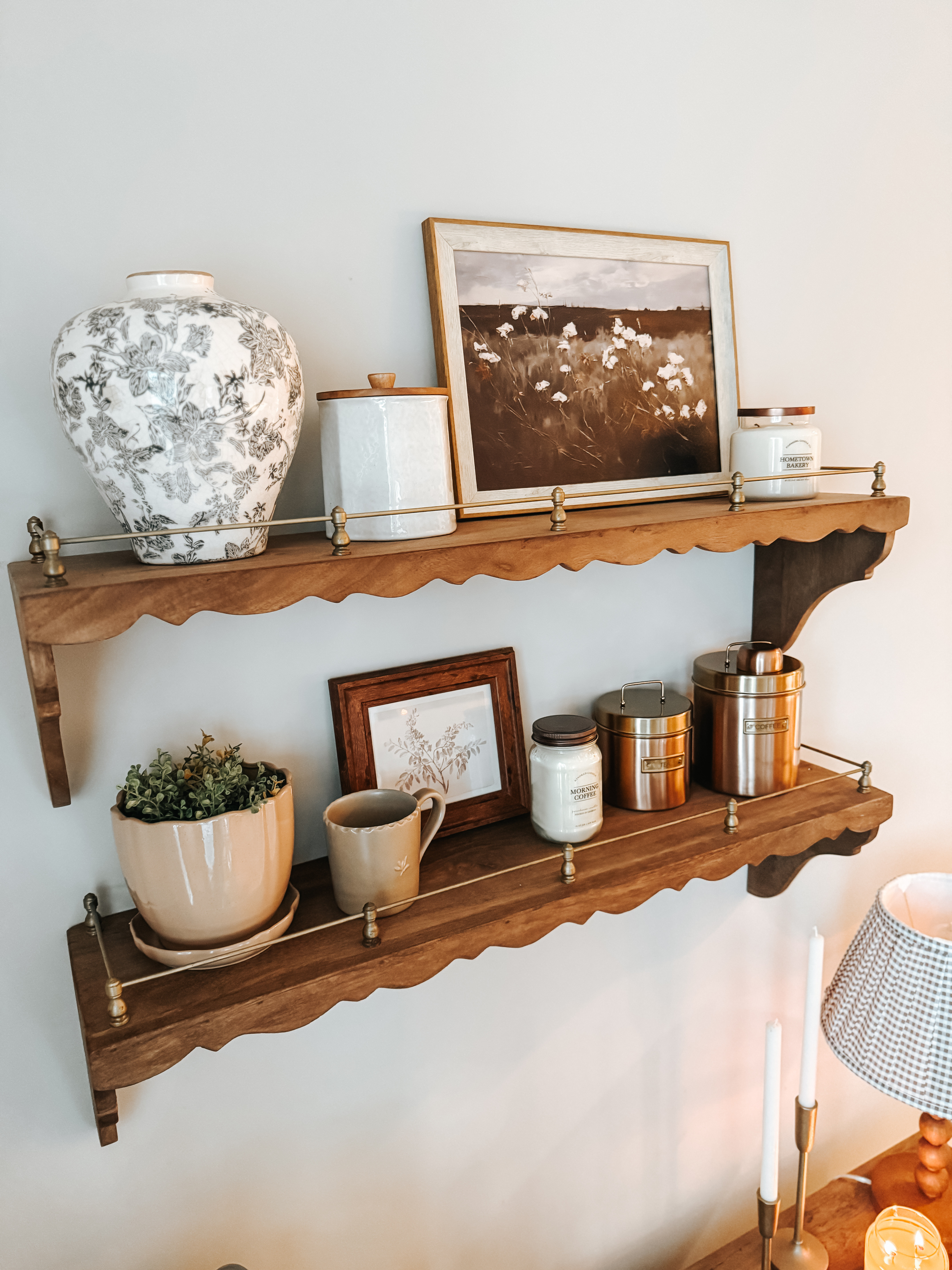 One of my most asked-about home finds ✨
These Magnolia shelves are so good — timeless, sturdy, and easy to style.  

 #LTKHome