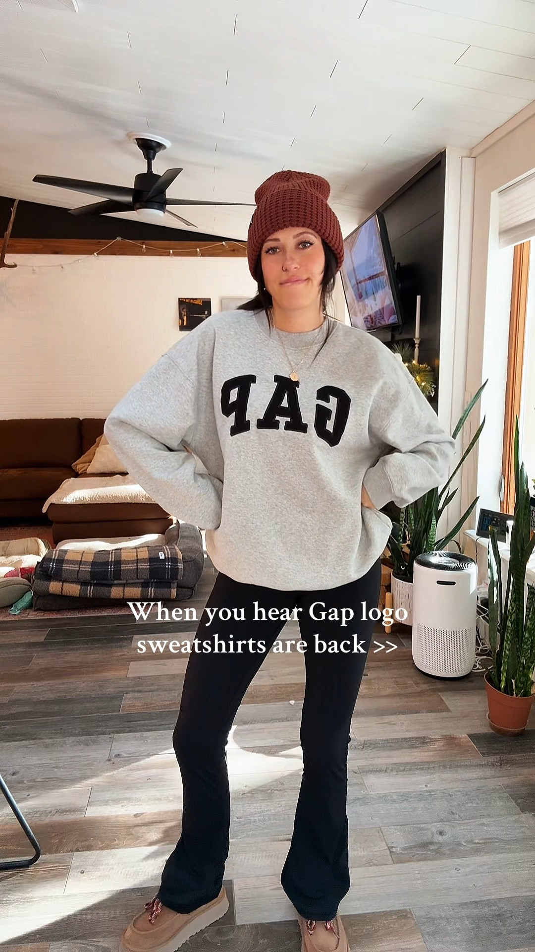 GAP is back ✨ #affordablefashion #gap #oversizedsweatshirt 

#LTKFamily #LTKStyleTip #LTKFindsUnder50