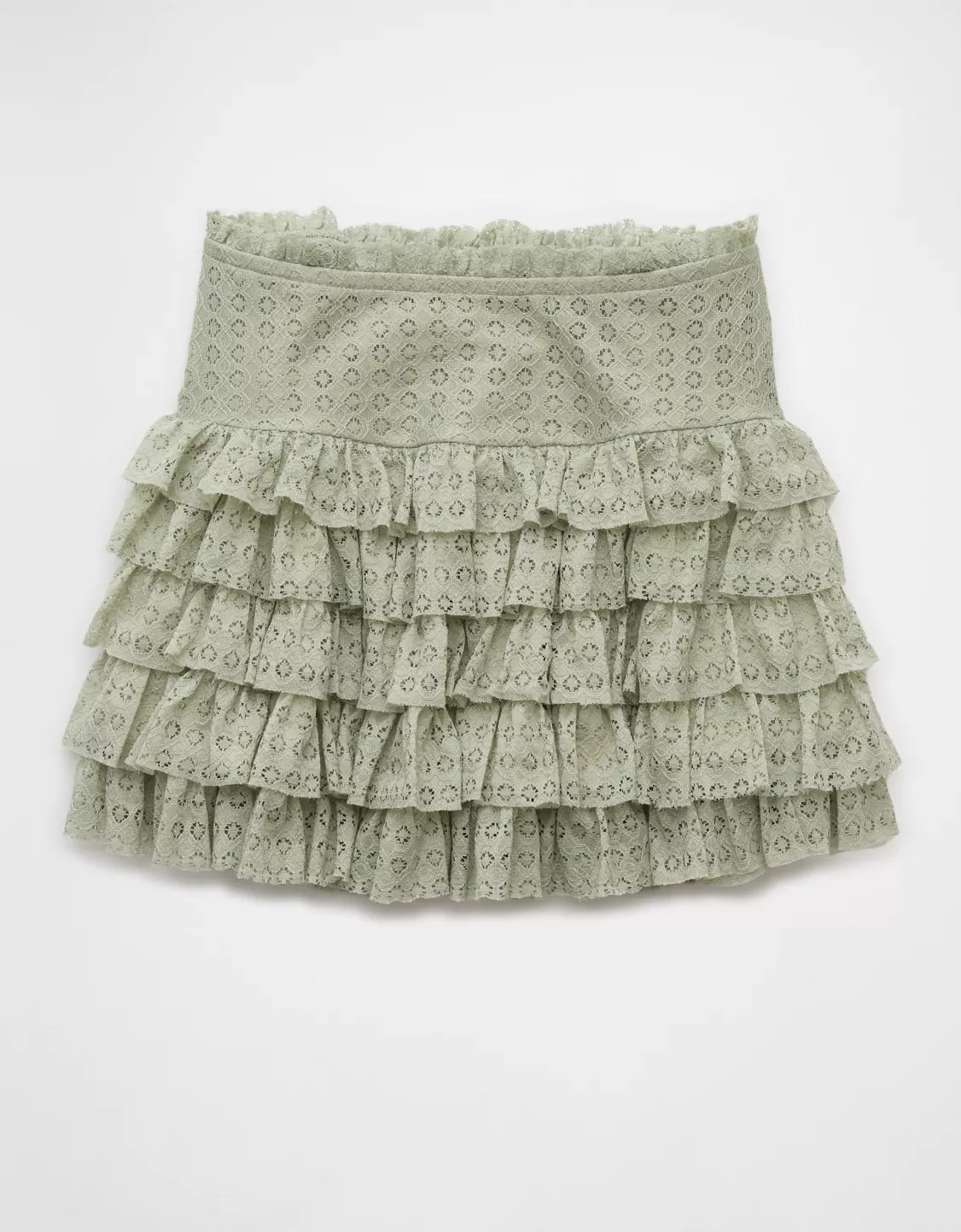 AE High-Waisted Ruffle Mini Skort | American Eagle Outfitters (US & CA)