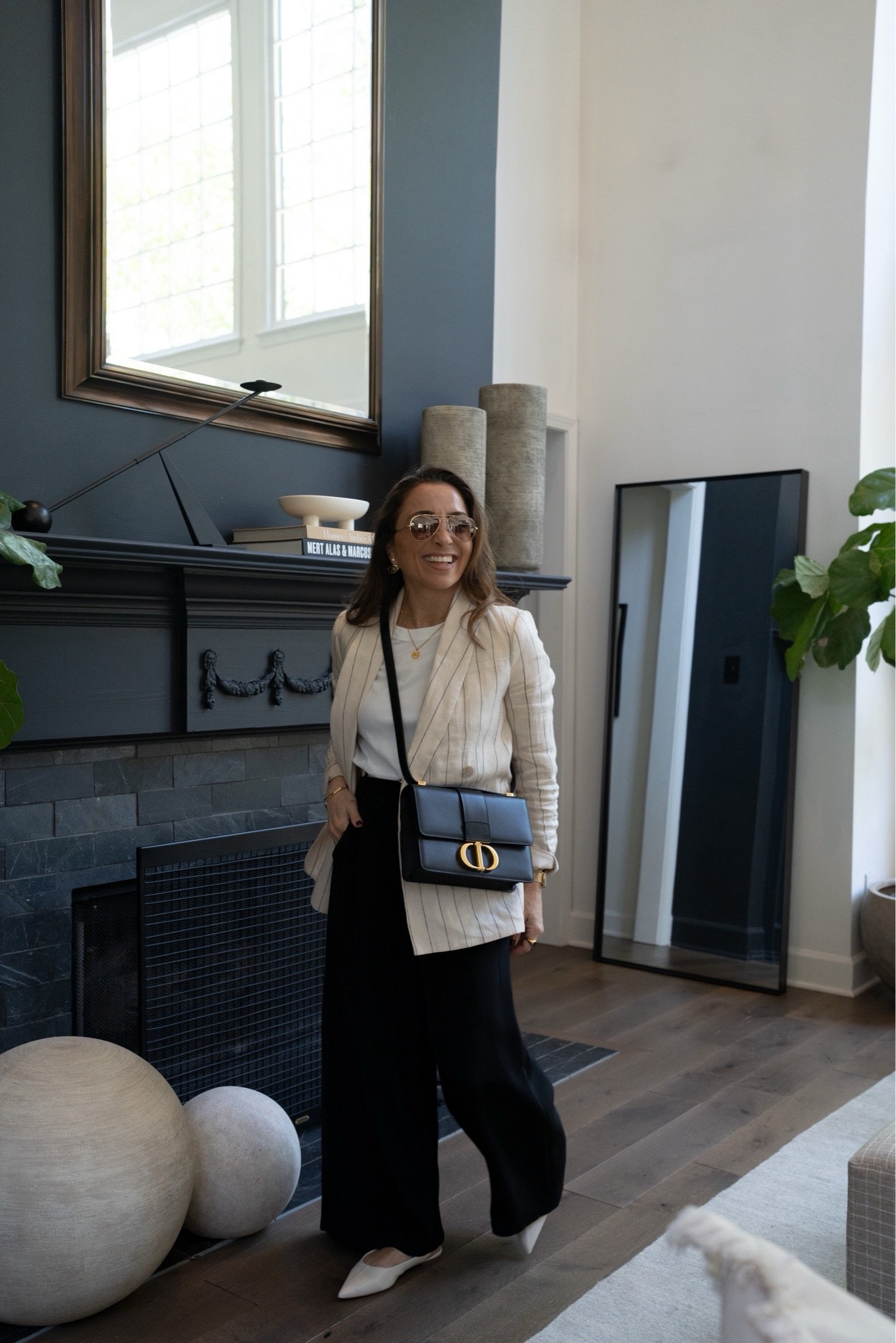 Spring Luxury! 

Spring Summer Style, Summer Outfit Inspiration, Smart Casual Style, Black Tailored Trousers, White Tshirt, Dior Bag, Gold Jewelry 

#LTKSeasonal #LTKStyleTip #LTKWorkwear