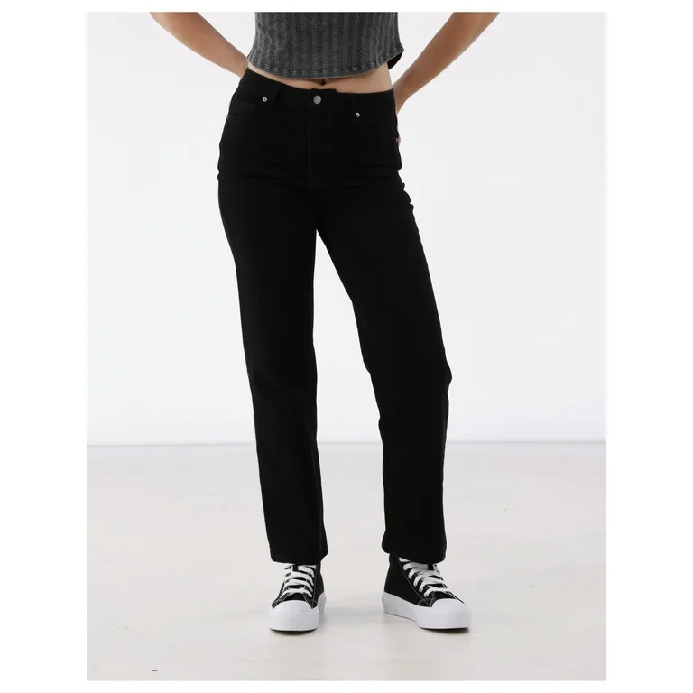 No Boundaries High Rise Straight Leg Jeans, Women's | Walmart (US)