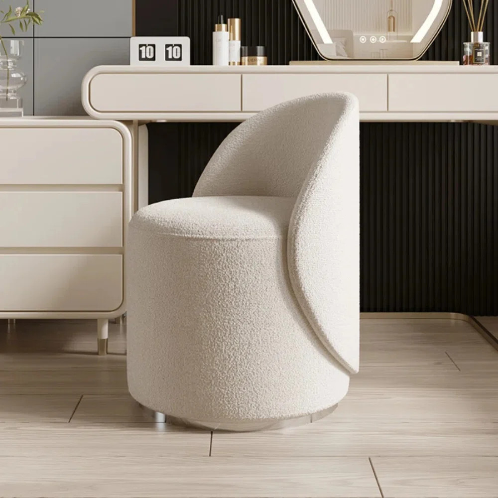 1pc, Dressing Stool, Bedroom Simple Backrest, Dressing Table, Household Rotatable Makeup Chair, W... | Wayfair North America