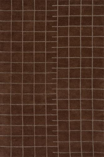 Dash & Albert Miva Modern Geometric Rug 5 X 8 Feet, Browns Geometric Pattern | Amazon (US)