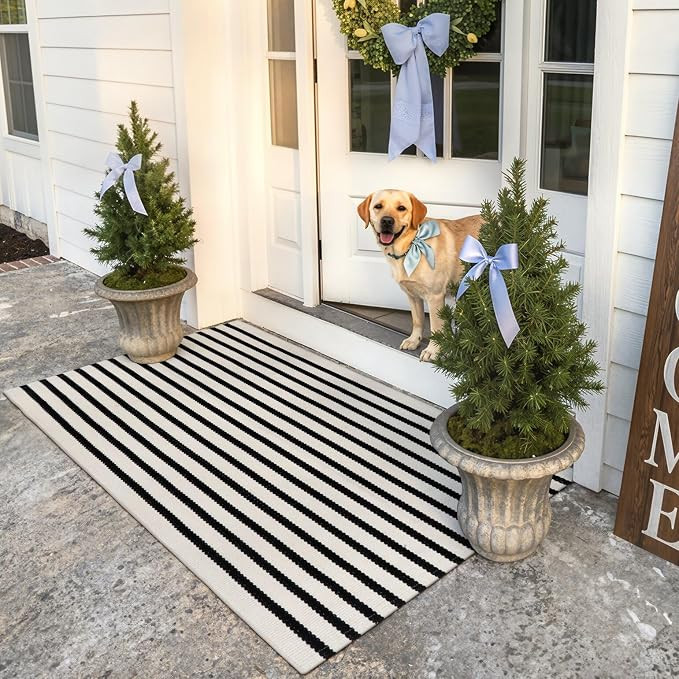 KIMODE Outdoor Rug Front Door Mats Fall Porch Rug Patio Rugs Entrance Mat | Amazon (US)