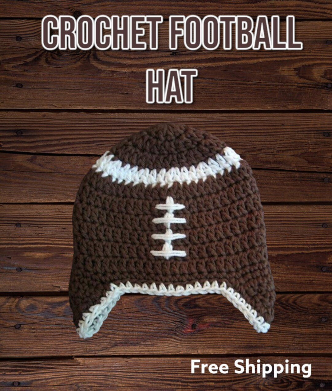 Crochet Football Hat | Etsy (US)