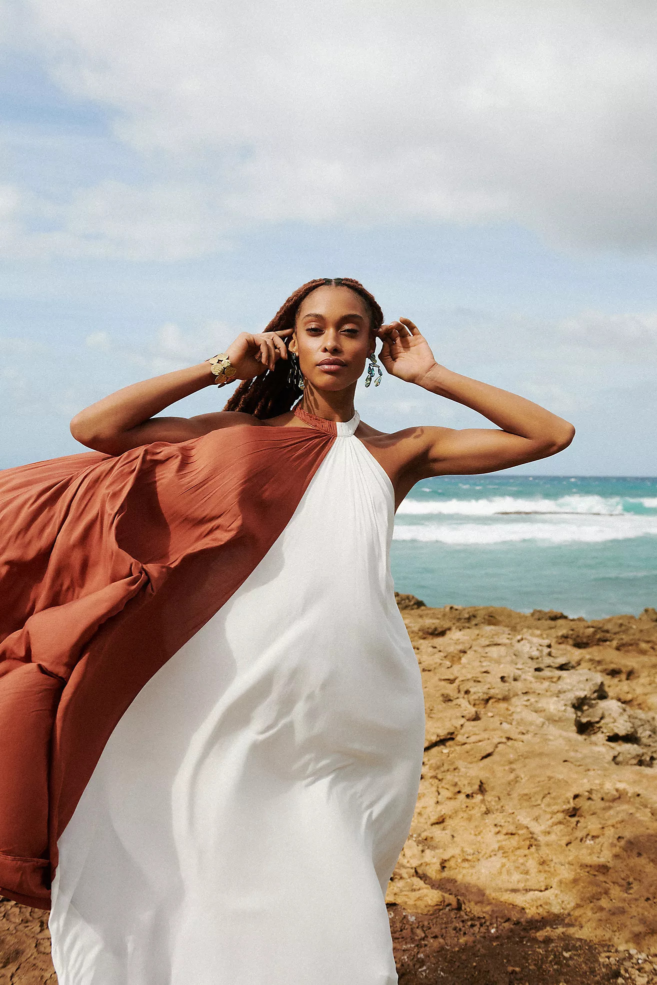 Let Me Be Colorblock Halter Dress | Anthropologie (US)