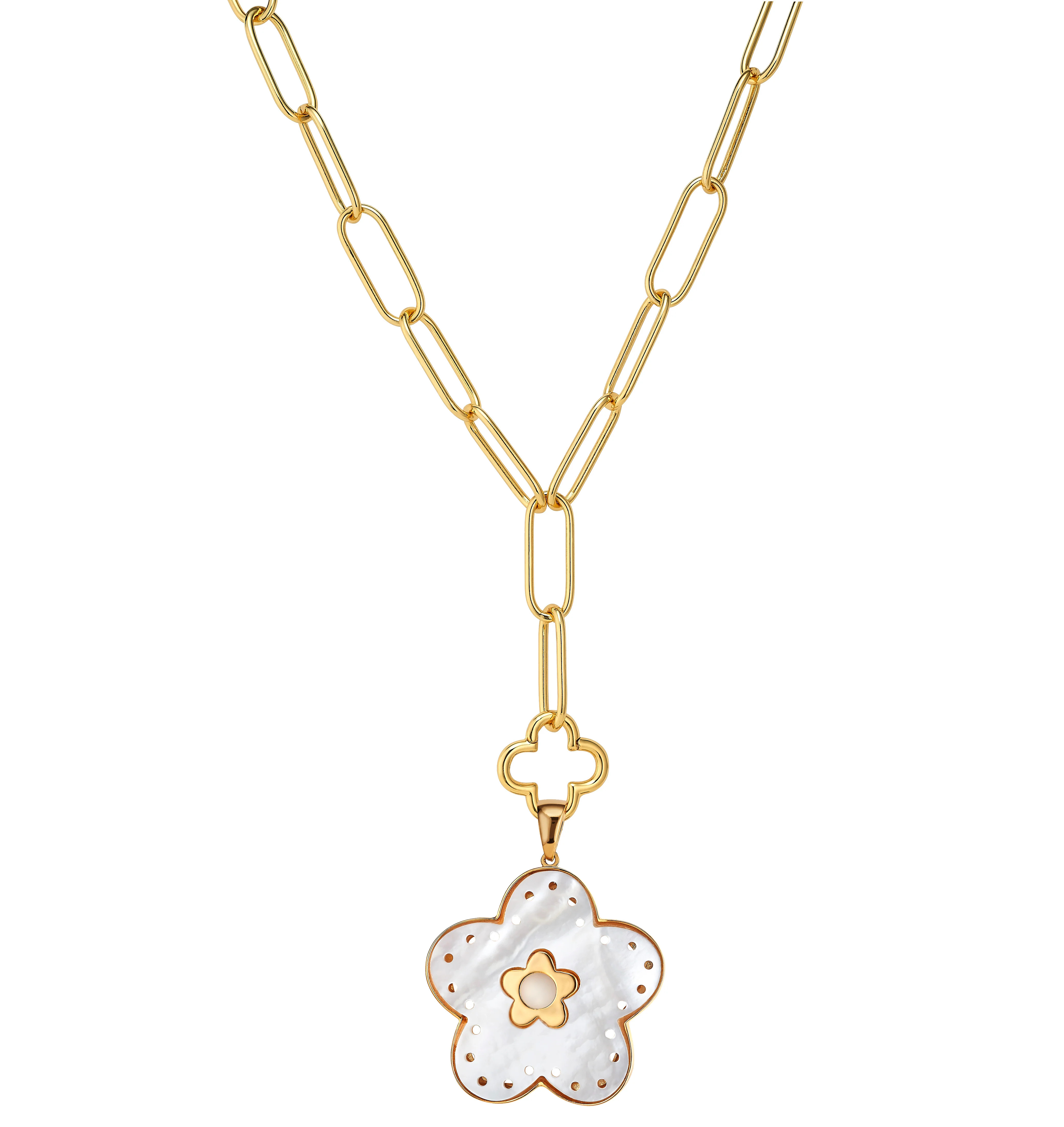 Azalea Pendant + Clover Lariat | ASHA by ADM