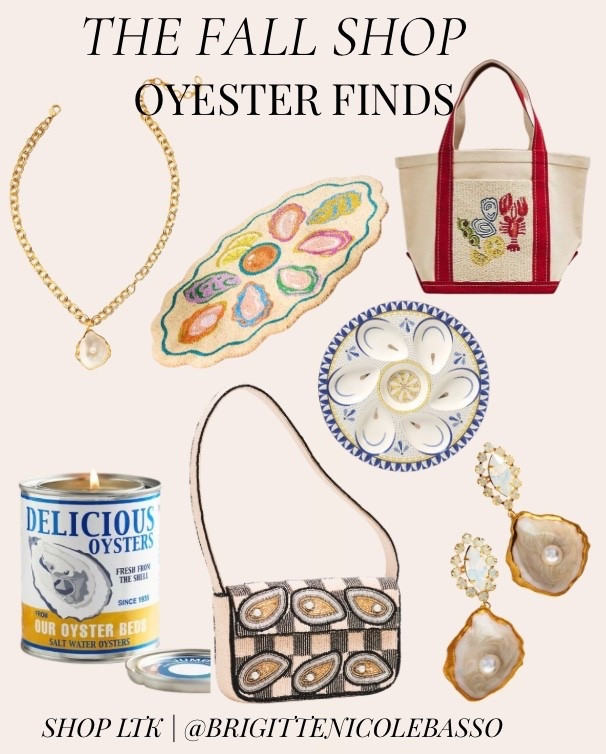Coastal charm meets timeless style. From oyster-inspired jewelry and handbags to entertaining pieces and home décor, these finds bring a touch of seaside elegance to any space. Whether you're decorating a coastal home or simply love the oyster aesthetic, this curated collection is full of unique pieces you'll treasure.

Oyster decor • Oyster aesthetic • Coastal home decor • Coastal chic • Oyster shell decor • Oyster jewelry • Oyster shell earrings • Coastal accessories • Nautical home decor • Seafood dinner party decor • Grandmillennial decor • East Coast style • Beach house decor • Oyster shell fashion • LTK Home#LTKStyle #LTKFinds #OysterDecor #CoastalStyle #CoastalHome #OysterShell #BeachHouseDecor #CoastalLiving #NauticalDecor #Grandmillennial #SeasideStyle #HomeDecorFinds #CoastalChic #LTKCreator

#LTKHome #LTKSeasonal #LTKHome