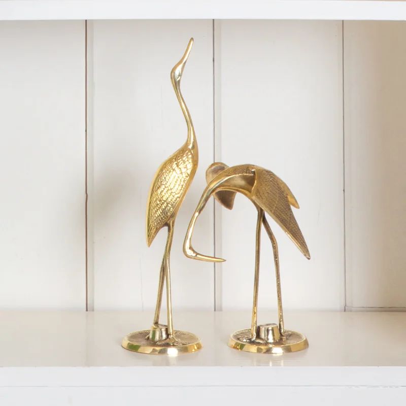 Ameer 2 Piece Neema Crane Birds Figurine Set | Wayfair North America