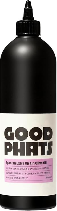 GOOD PHATS Spanish Extra Virgin Olive Oil Squeezy - Everyday Cold-Pressed Cooking Oil in Convenie... | Amazon (UK)