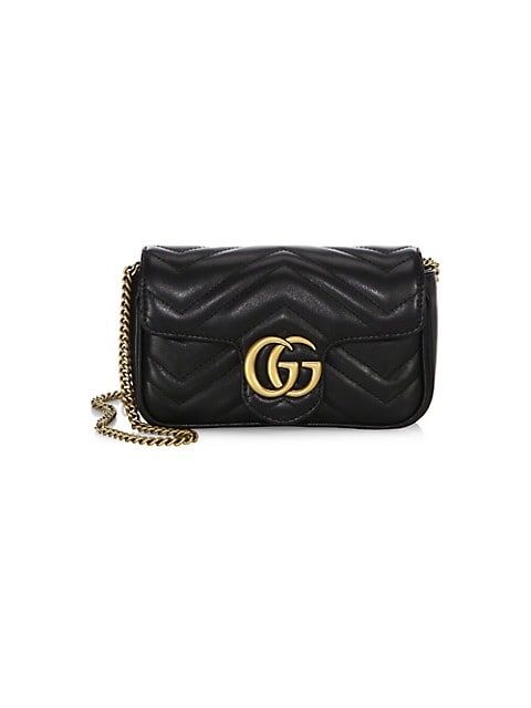GG Marmont Leather Super Mini Bag | Saks Fifth Avenue