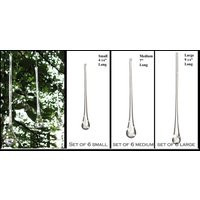 Crystal Icicles in Solid Glass Christmas Ornament Holiday Tree Decoration, Elegant Gift For Daughter Law, Mother, Sister - Set Of 6 | Etsy (US)