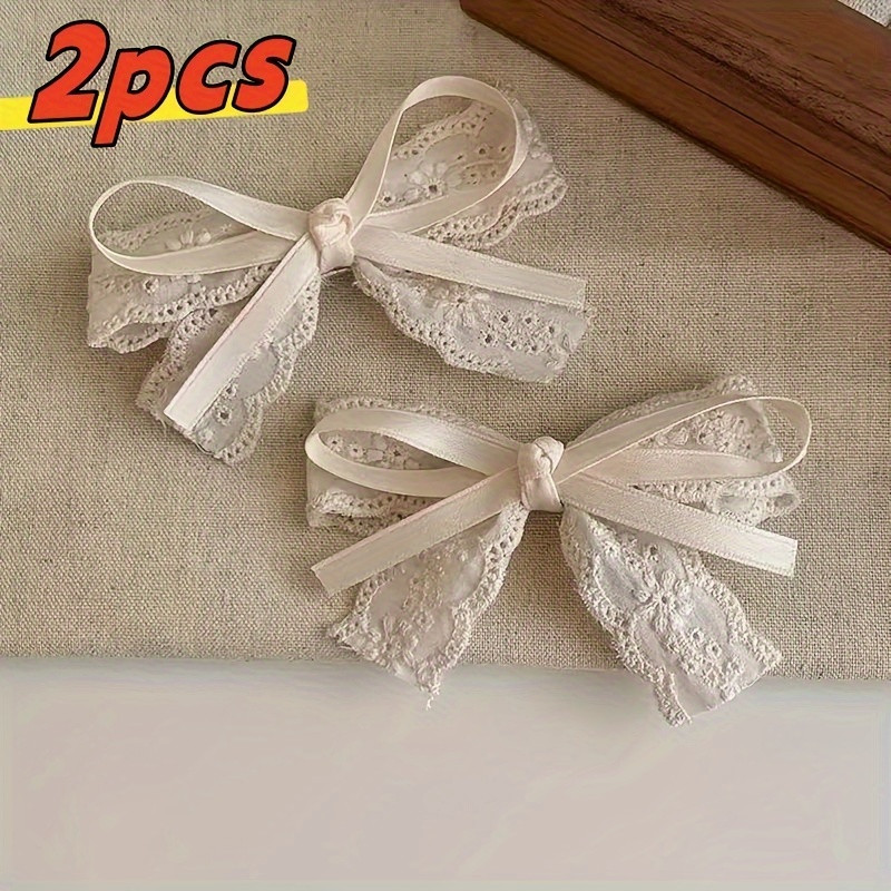 elegant   floral embroidered bow hair clips boho - Temu | Temu Affiliate Program