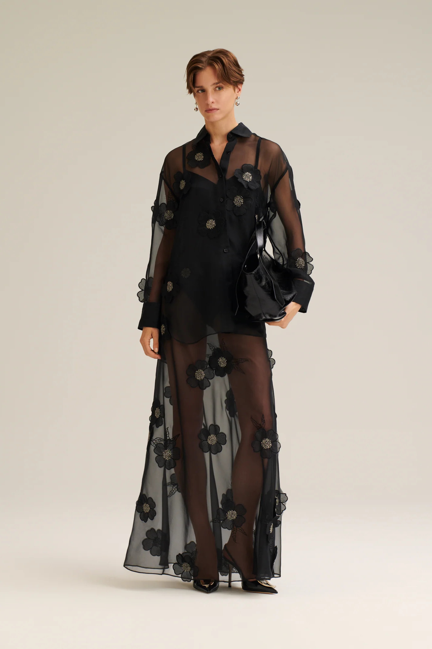 POPPY BEADED SKIRT - BLACK - Scanlan Theodore | Scanlan Theodore AU