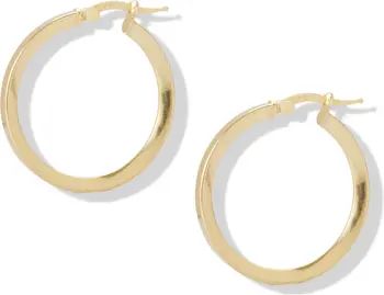 Argento Vivo Sterling Silver Medium Knife Edge Hoop Earrings | Nordstrom | Nordstrom