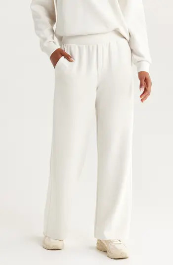 Zella Ultrasoft Knit High Waist Straight Leg Pants | Nordstrom | Nordstrom