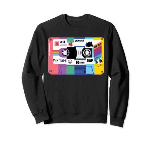 Old School Rap Hip Hop Mixtape Cassette Tape Graphic Tees Sweatshirt | Amazon (US)