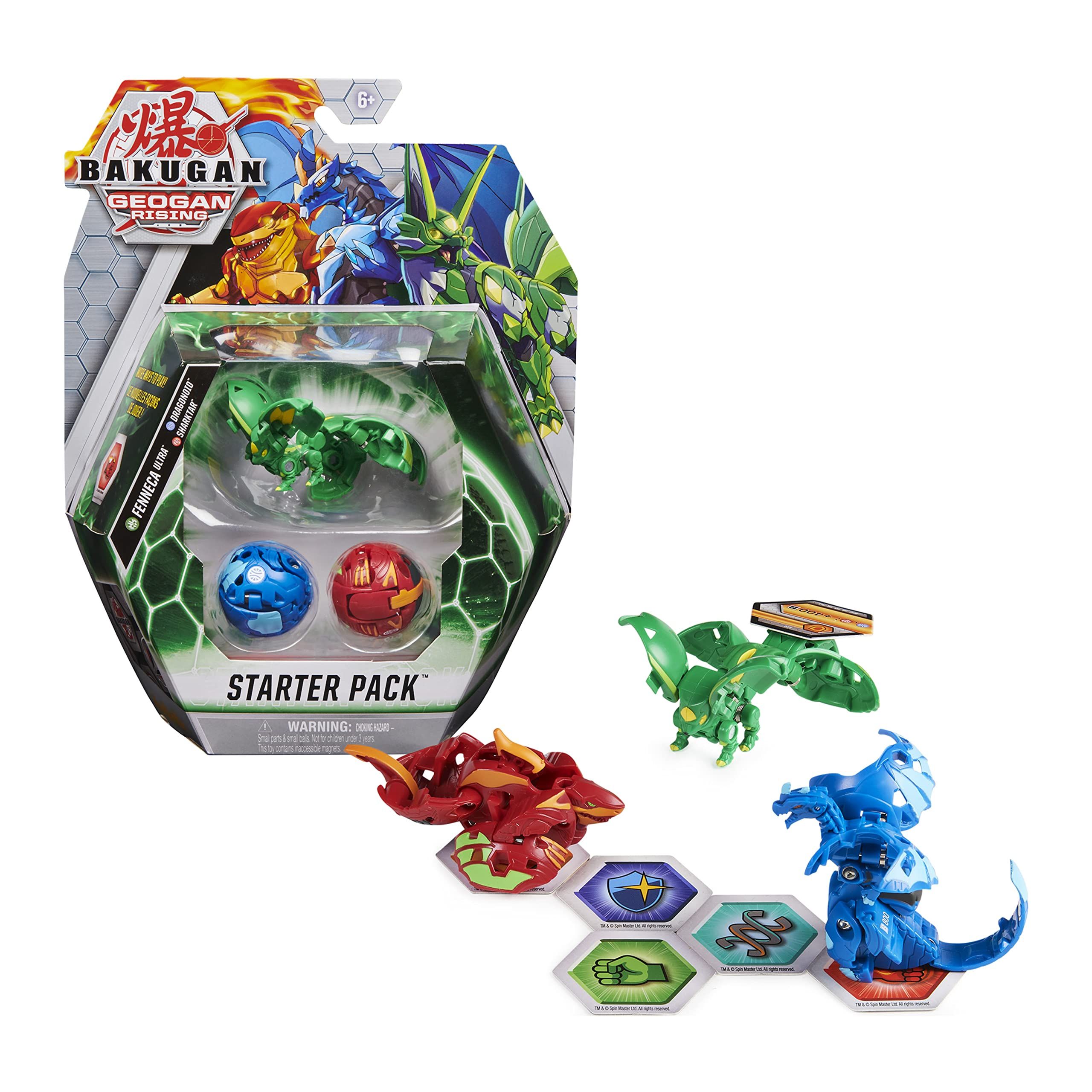 Bakugan Starter Pack 3-Pack, Fenneca Ultra, Geogan Rising Collectible Action Figures, Kids Toys for  | Amazon (US)