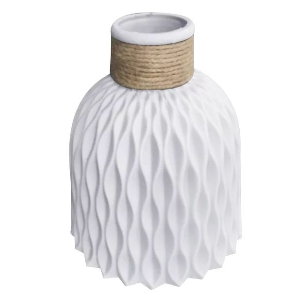 Yirtree Nordic Style Plastic Faux Striped Vase Rustic Home Decor, Modern Farmhouse; Ideal Shelf D... | Walmart (US)