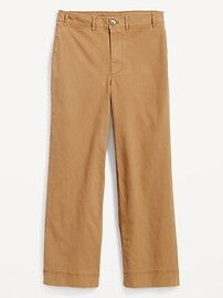 High-Waisted Wide-Leg Cropped Chino Pants for Women | Old Navy (US)