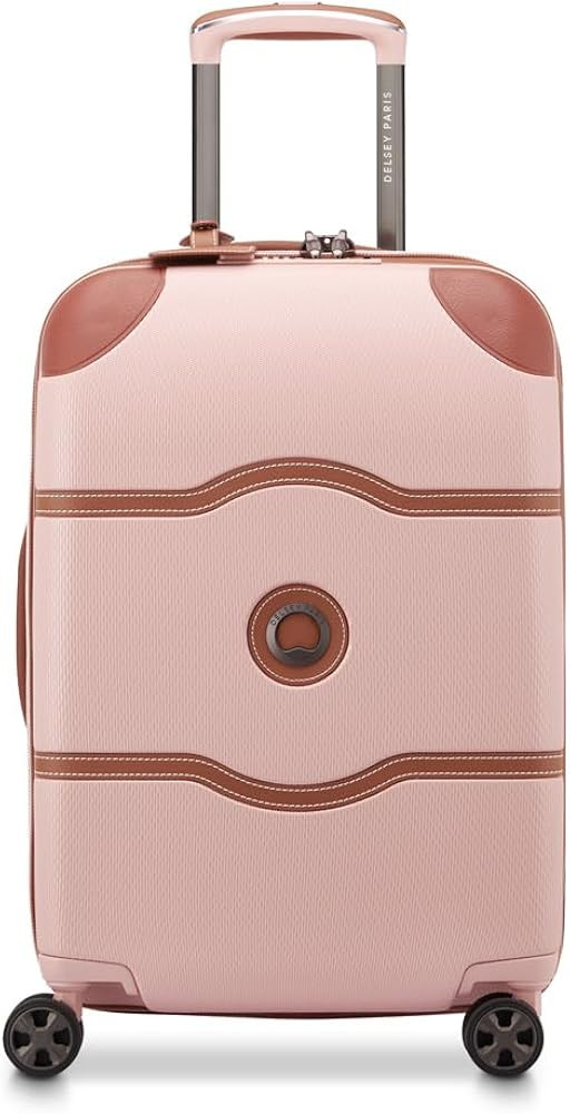 DELSEY PARIS Chatelet Air 2.0 Hardside Luggage with Spinner Wheels, Blush Pink, Carry on 20 Inch | Amazon (US)