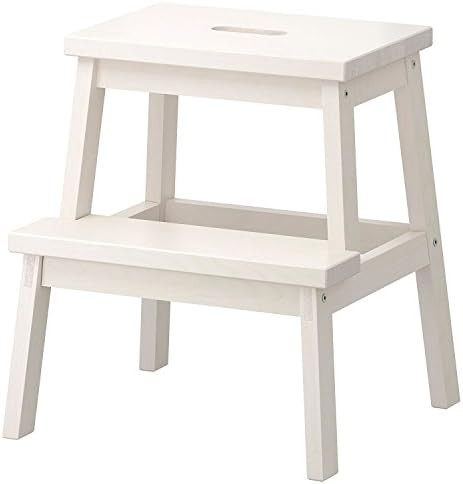 IKEA BEKVAM Home Indoor Solidwood Step Stool (White) | Amazon (US)