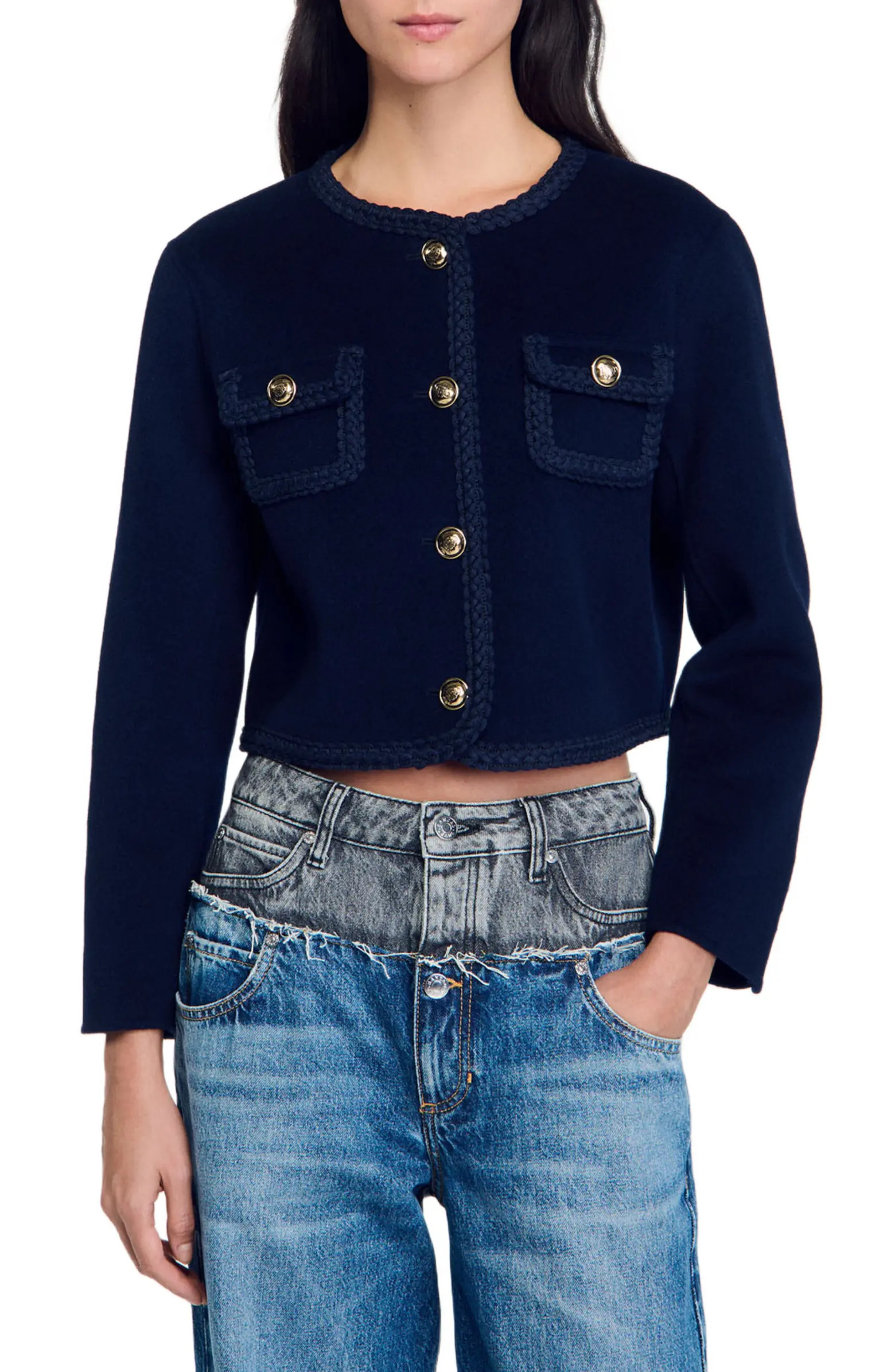 SANDRO Short wool jacket | Nordstrom | Nordstrom