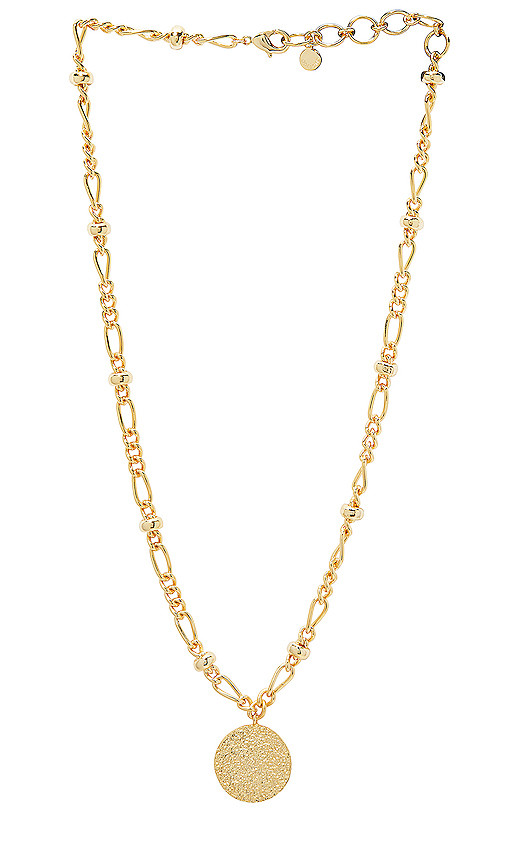 gorjana Banks Coin Necklace in Metallic Gold. | Revolve Clothing (Global)