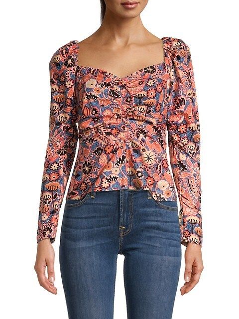 A.L.C. Chandler Floral Top on SALE | Saks OFF 5TH | Saks Fifth Avenue OFF 5TH