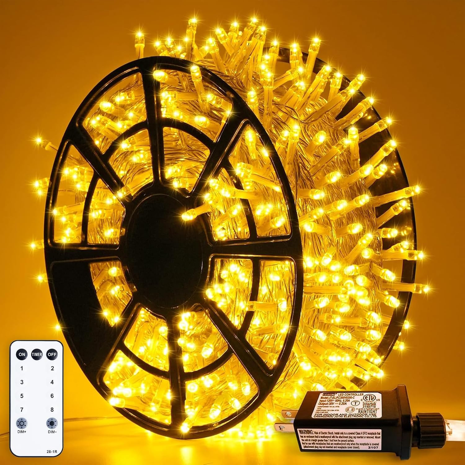 JMEXSUSS 500 LED Christmas Lights Outdoor, 8 Modes Christmas Tree Lights | Amazon (US)