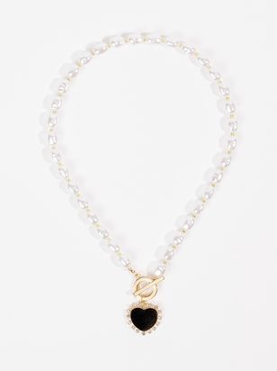 Velvet Heart Pearl Necklace | Arula
