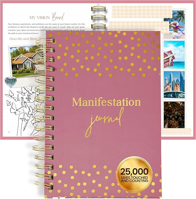Guided Manifestation Journal for Women - 369 Manifestation Method, Fresh Start Goal Setting Plann... | Amazon (US)