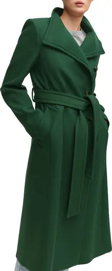 Belted Virgin Wool Blend Coat | Nordstrom