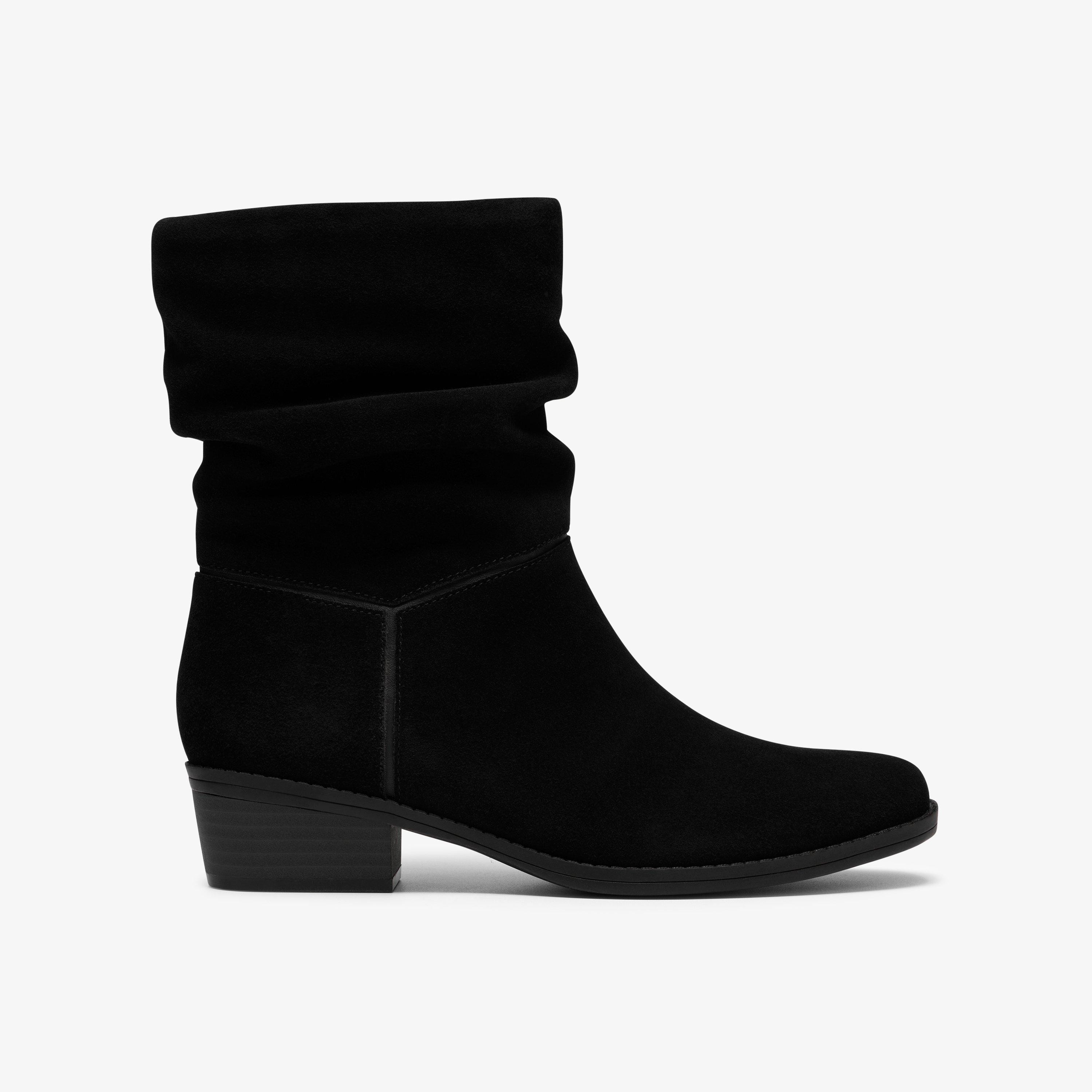Womens Danyelle Ruby Black Suede Ankle Boots | Clarks | Clarks (US)