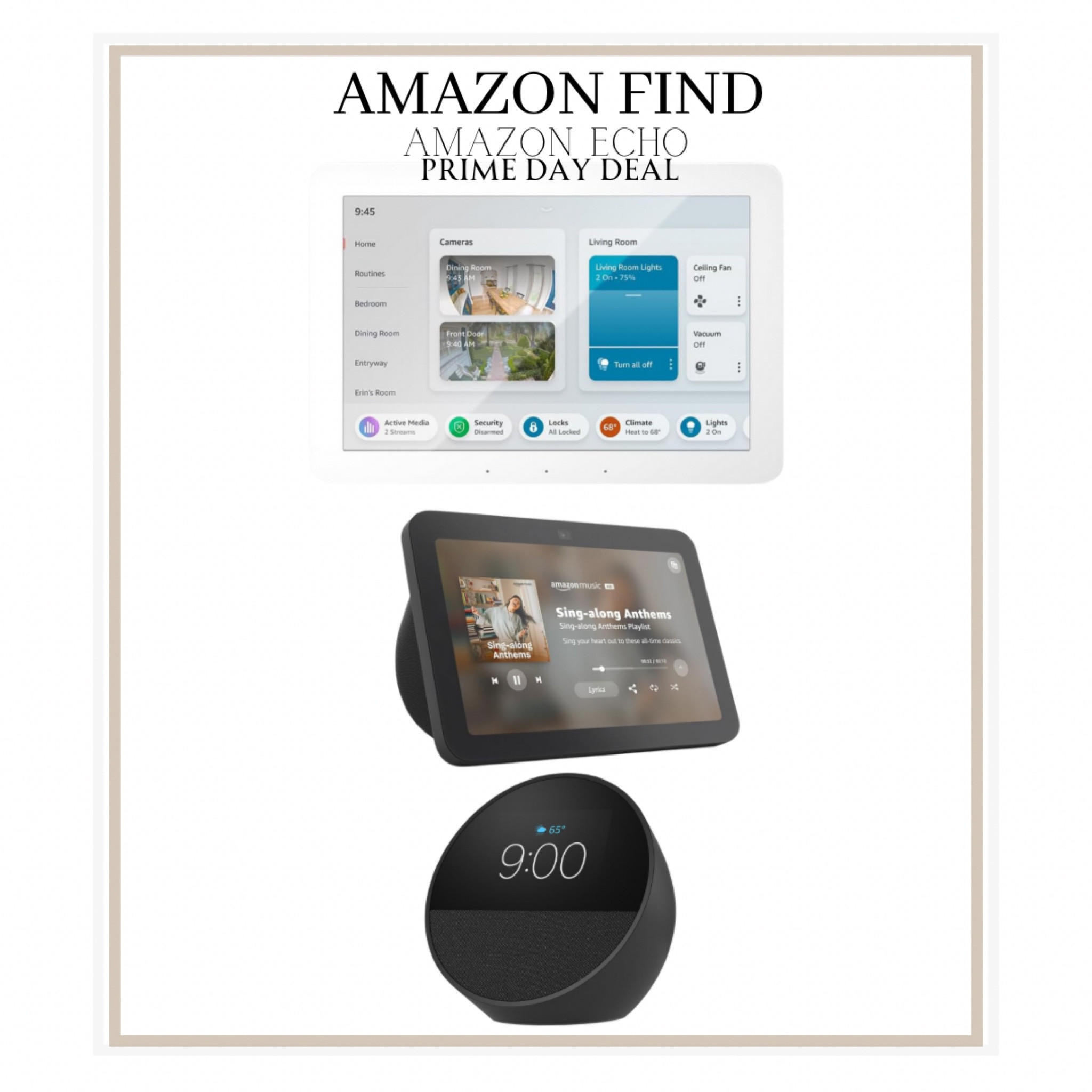 AMAZON EARLY PRIME DAY DEAL echos deeply discounted. we use ours all the time and have a kids one in our boys room 

#LTKHome #LTKSaleAlert #LTKxPrimeDay