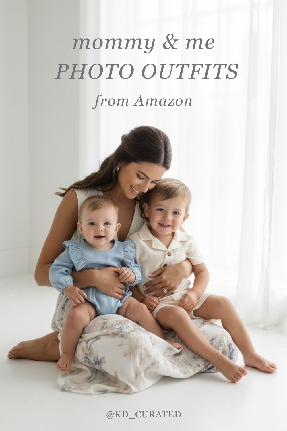 Amazon surprisingly delivered on this whole look. Floral watercolor skirt for mom, cream linen set for the toddler, soft blue romper for baby. Neutral and coordinated without anyone looking like they got dressed by the same catalog. I put together a full mommy and me outfit list on my storefront if you want to shop the pieces or find something close.  https://a.co/d/0fOQIPI7

#LTKmomlife