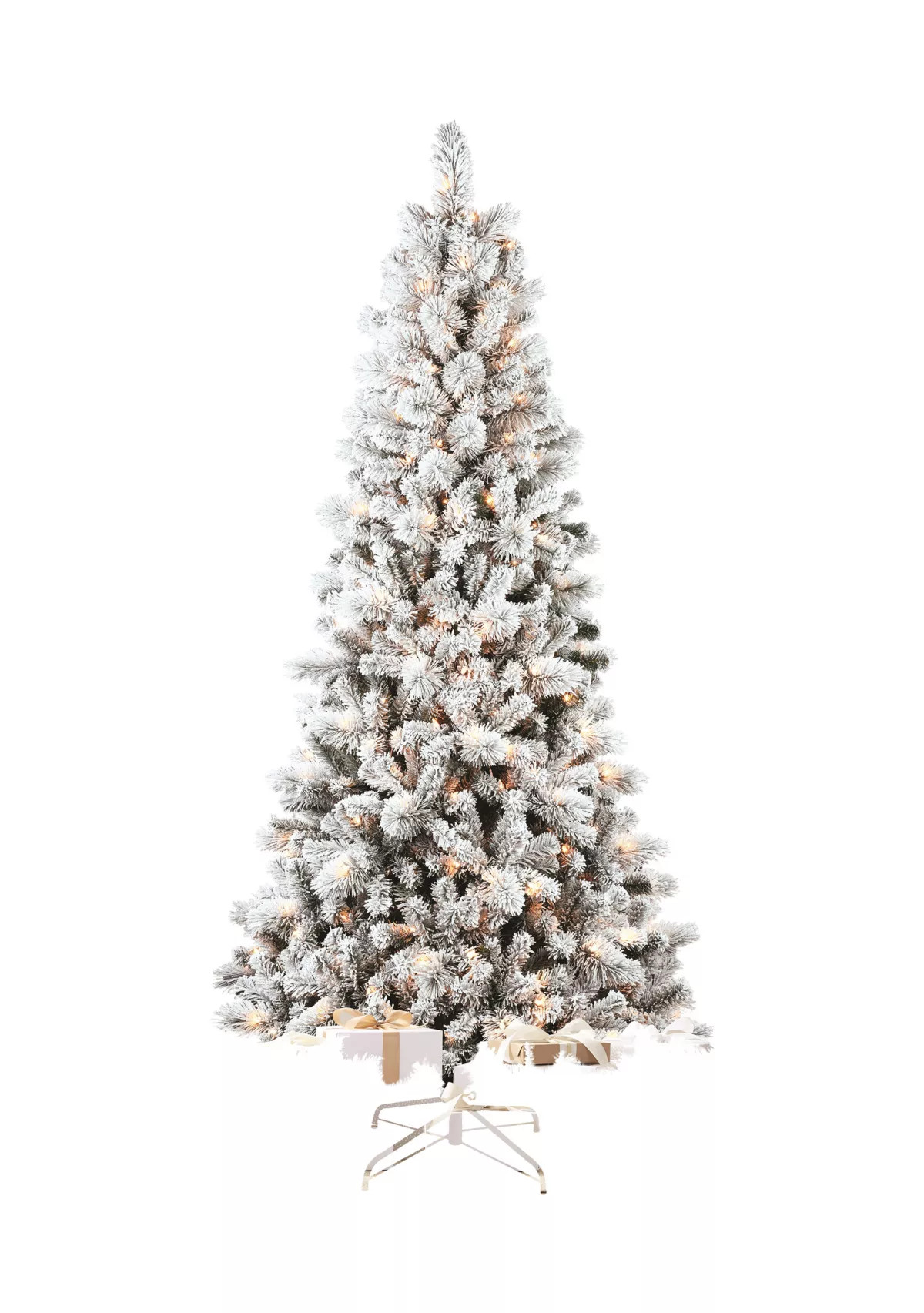 7.5' Pre Lit Flocked Christmas Tree | Belk