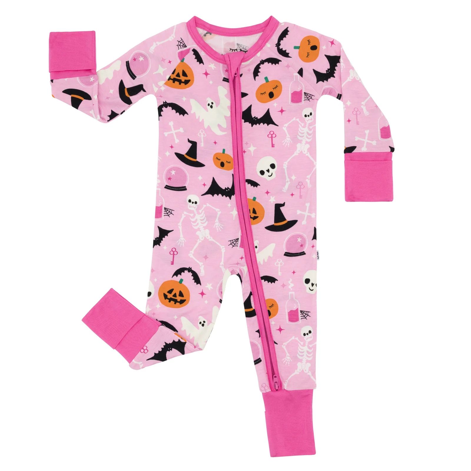 Pink Glowing Ghouls Zippy | Little Sleepies