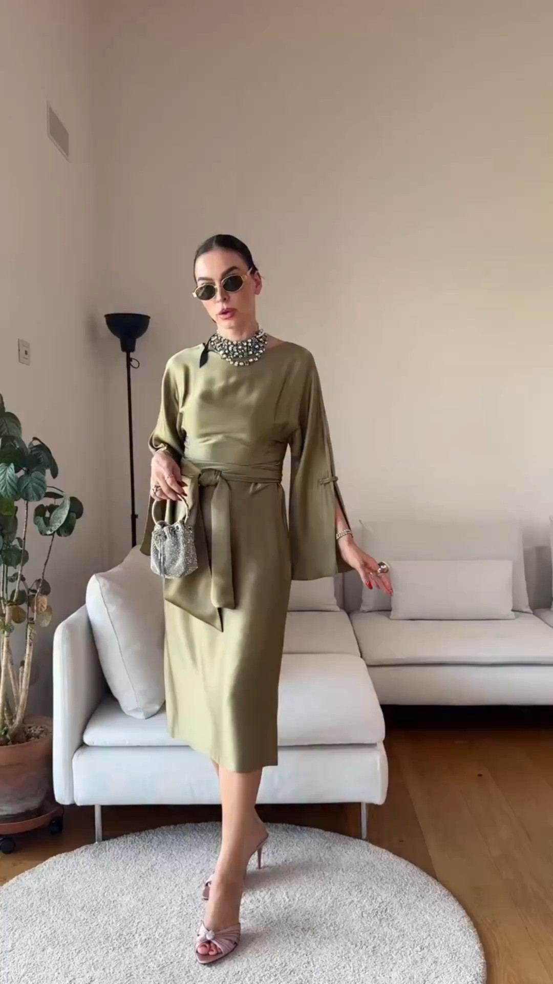 This dress is pure elegance 🍸

I’m wearing the Satin Midi Dress in Olive, Size S.

For reference, I’m 173 cm (5’8”).

The satin finish gives it such a beautiful fluid look, while the round neckline, long sleeves with slit details and matching belt make the whole silhouette feel incredibly polished.

The olive shade is what makes it special. It’s sophisticated, flattering and perfect for the transition into autumn.

I’d wear it for dinner, an event, a wedding, a celebration or any evening when you want something chic without needing to overthink the outfit.

Add heels and a structured bag for a more elevated look, or keep the accessories minimal and let the dress do all the work.

This is one of those Zara dresses that looks timeless but still feels very current.

If your size is available, I wouldn’t wait too long.

Details 👇

https://liketk.it/6lkJx

🔎 Zara satin midi dress, Zara olive dress, Zara green satin dress, Zara evening dress, Zara occasion dress, Zara wedding guest dress, Zara autumn dress, Zara fall fashion, olive satin outfit, elegant midi dress, chic evening outfit, autumn occasion wear, long sleeve satin dress, belted satin dress, Zara new in, transitional fashion, September outfit ideas

#LTKuk

#LTKeurope #LTKstyletip #LTKdresses