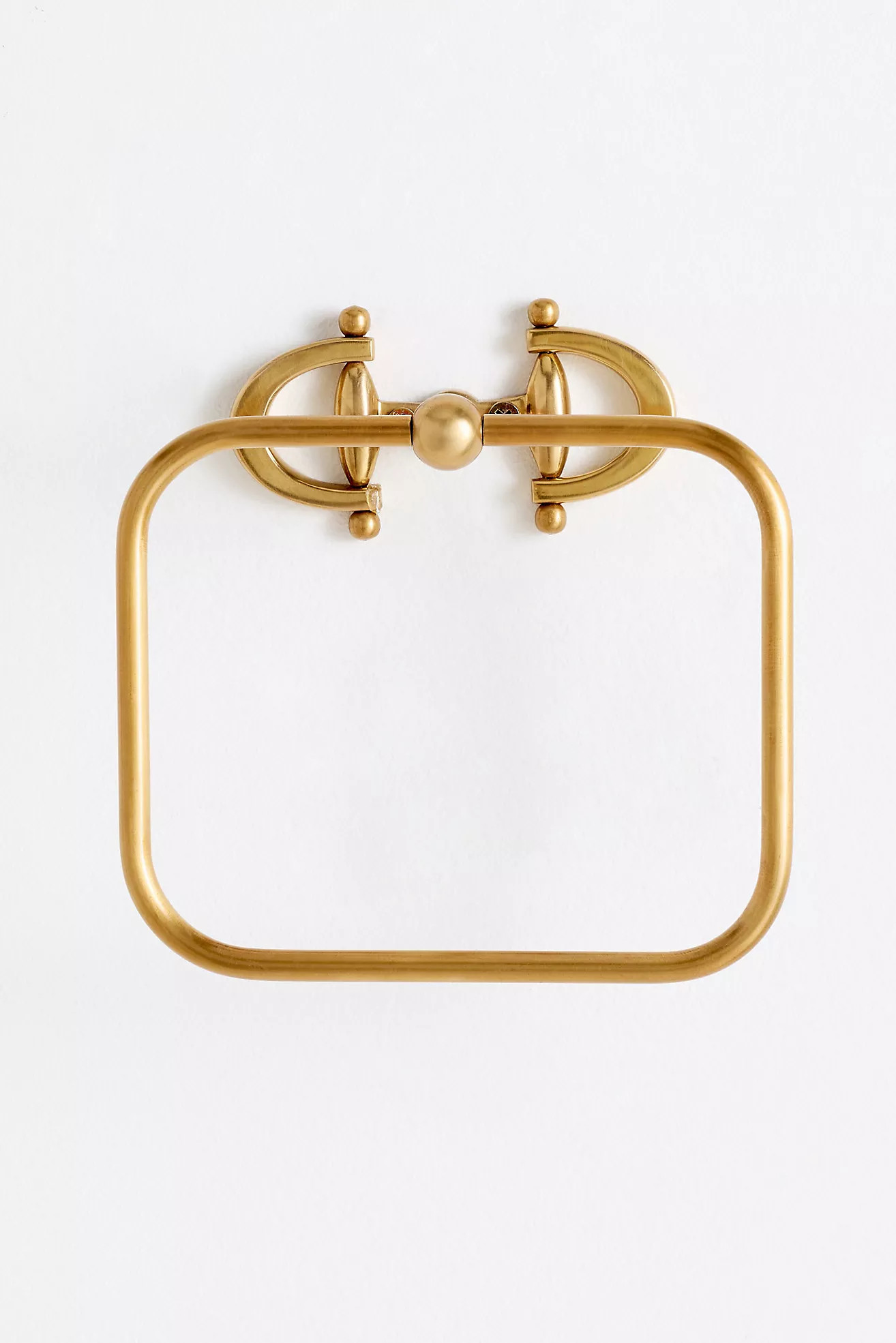 Equestrian Brass Towel Ring | Anthropologie (US)