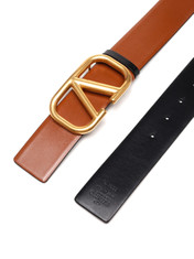Valentino VLogo Plaque Reversible Belt | Cettire Global