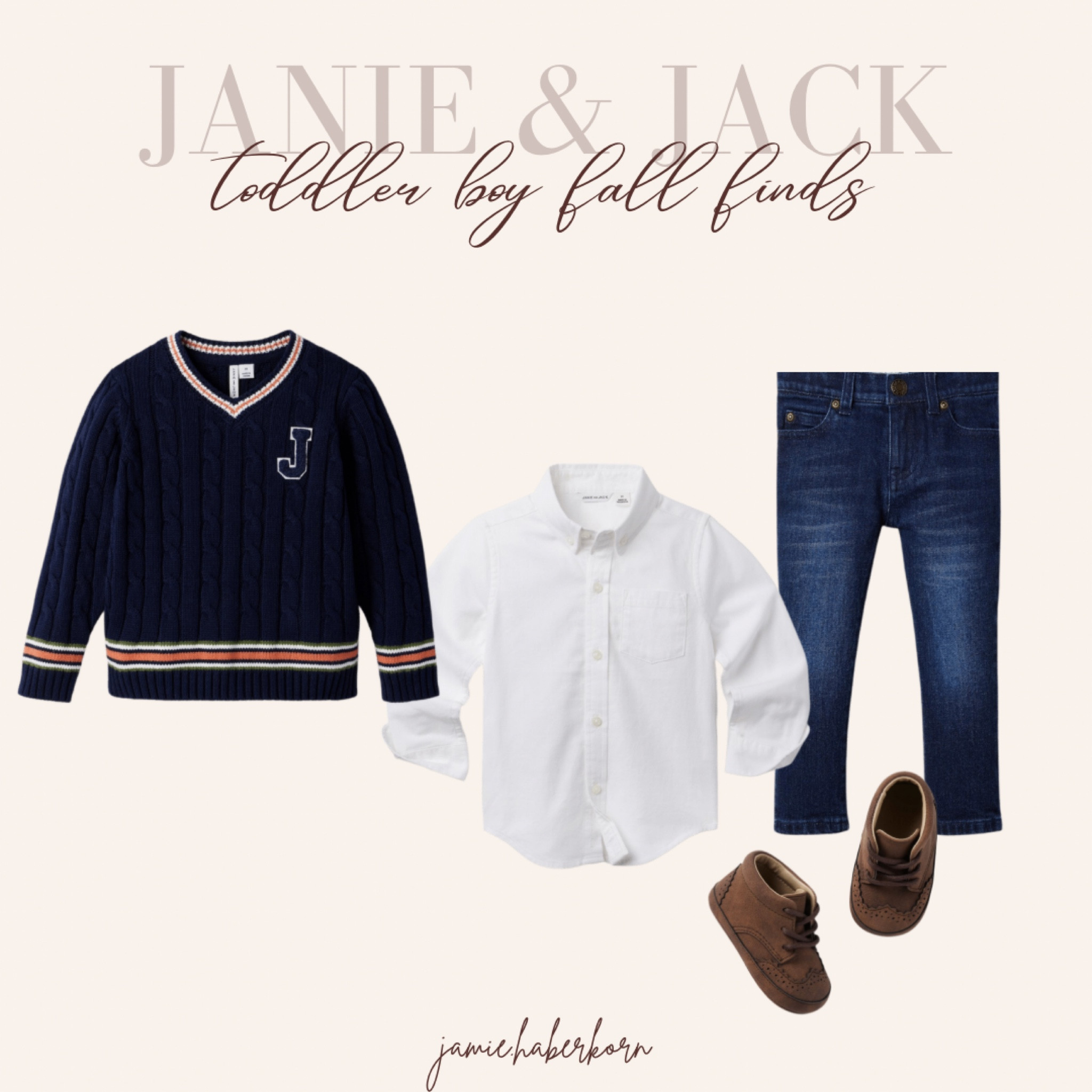 Toddler boy - fall outfit inspo 


#toddlerboy #falloutfit #fallphotos #sweater #toddlerstyle #denim #shoes #buttonup 

#LTKunder50 #LTKkids #LTKfamily