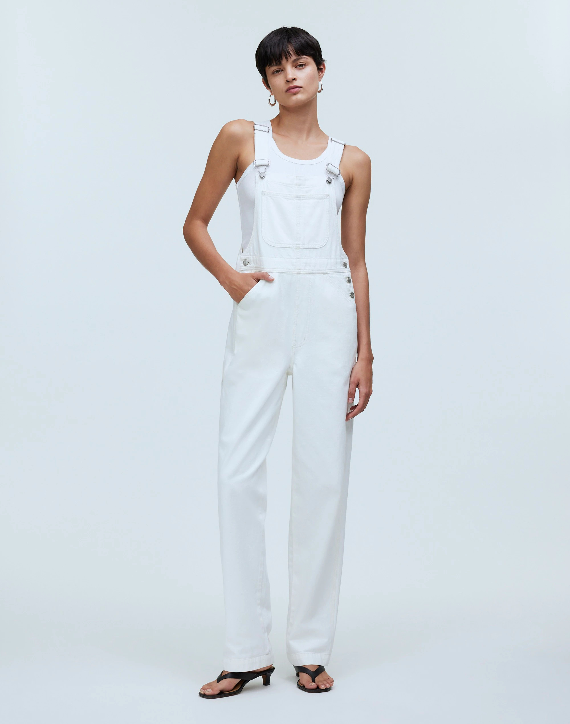 Denim Oversized Carpenter Overalls in Lighthouse Wash | Madewell