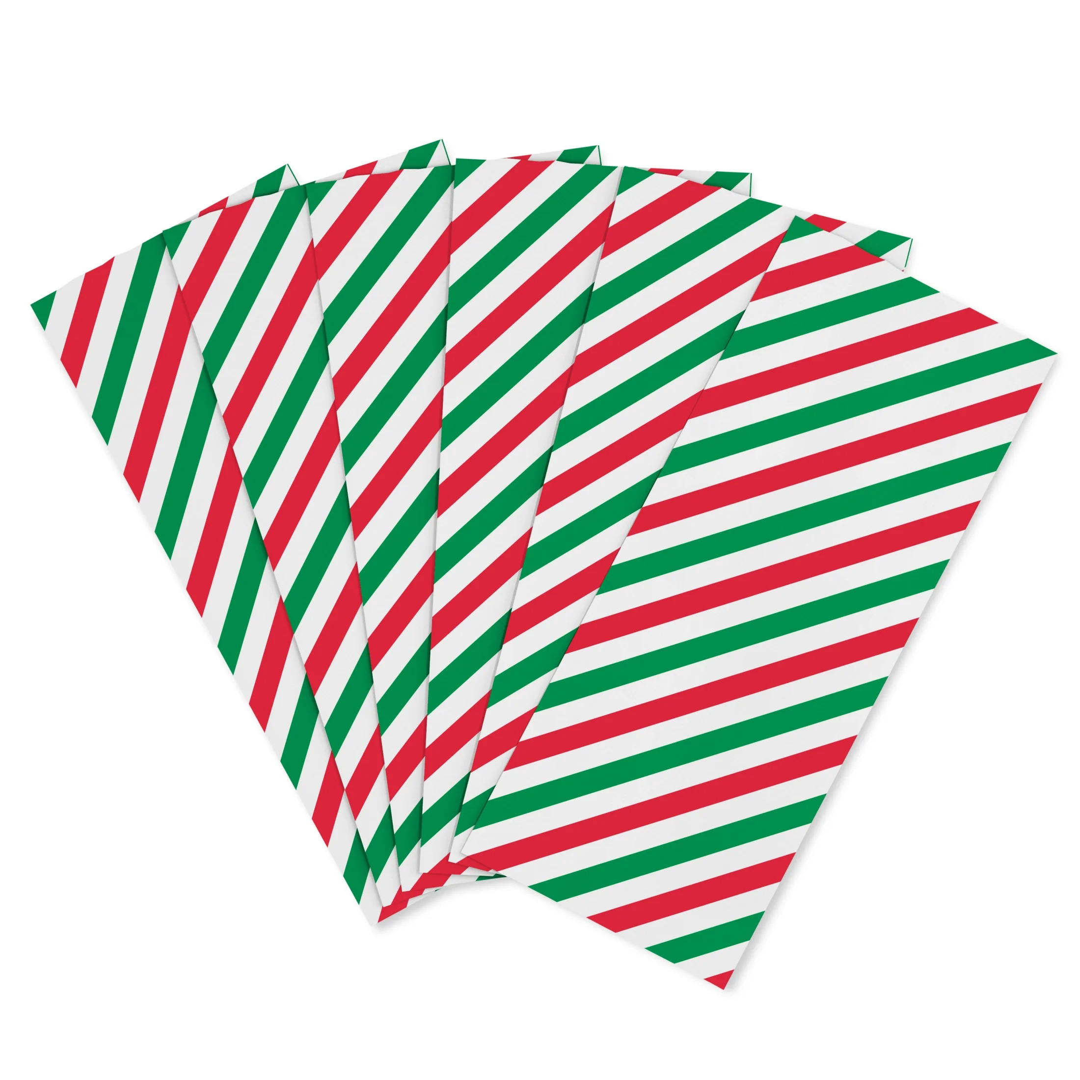 American Greetings 20 in. x 20 in. Christmas Tissue Paper, Red and Green Diagonal Stripes (6-Shee... | Walmart (US)
