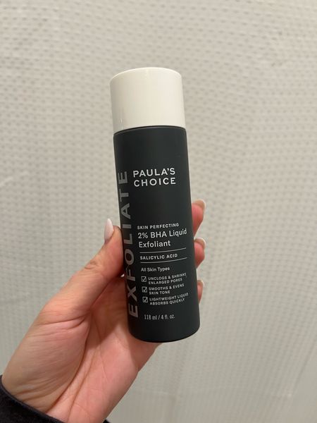 Paula’s choice 2% BHA liquid exfoliant 

#LTKfindsunder50 #LTKbeauty #LTKMostLoved