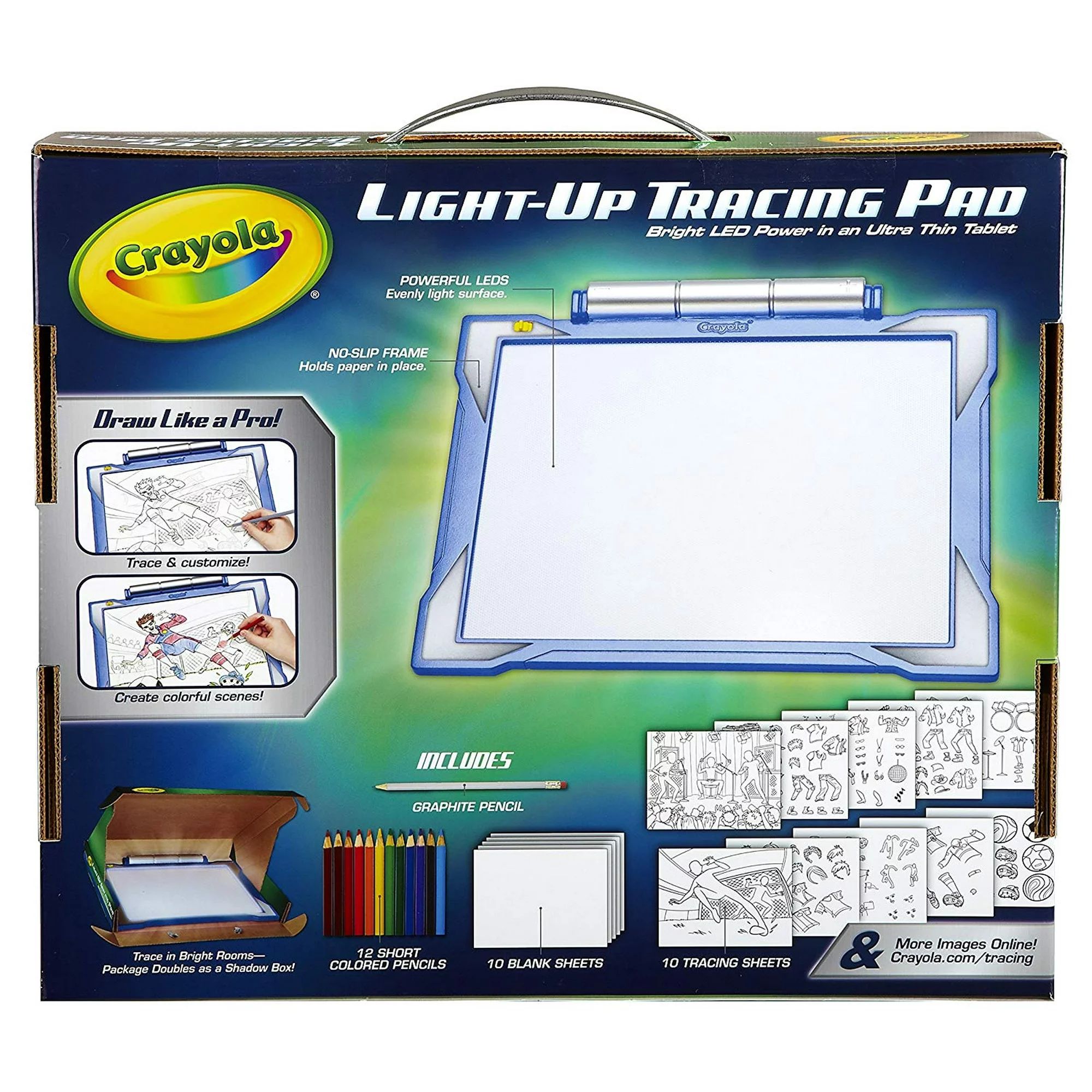 Crayola Light-up Tracing Pad Blue, Coloring Board for Kids, Gift, Toys for Boys, All Ages above 6 | Walmart (US)