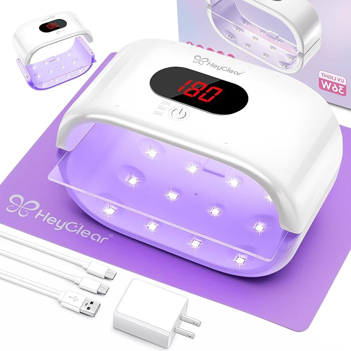 HeyClear UV Light for Resin, Large Double-Sided UV Lamp | 2-in-1 Detachable, Resin Fast Curing Ma... | Amazon (US)