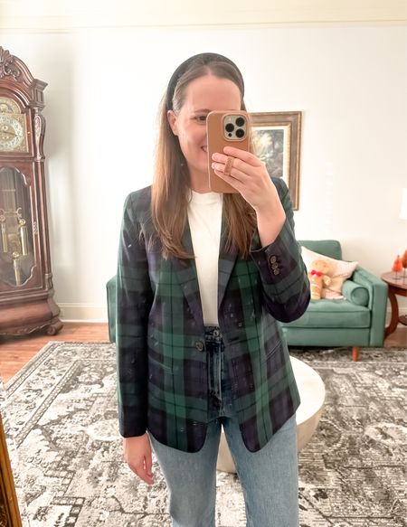 Holiday blazer on sale - I went with my true size in it and the jeans

Hey, y’all! Thanks for following along and shopping my favorite new arrivals, gift ideas and sale finds! Check out my collections, gift guides and blog for even more daily deals and holiday outfit inspo! 🎄🎁 

#LTKGiftGuide #LTKCyberWeek 🎅🏻🎄

#ltksalealert
#ltkholiday
Holiday dress
Holiday outfits
Thanksgiving outfit
Christmas tree
Boots
Gift guide
Wedding guest
Christmas decor
Family photos
Fall outfits
Cyber Monday deals
Black Friday sales
Cyber sales
Prime Day
Amazon
Amazon Finds
Target
Sweater Dress
Old Navy
Combat Boots
Booties
Wedding guest dresses
Fall Outfit
Shacket
Home Decor
Fall Dress
Gift Guides
Fall Family Photos
Coffee Table
Men’s gift guide
Christmas Tree
Gifts for Him
Christmas
Jackets
Target 
Amazon Fashion
Stocking Stuffers
Living Room
Gift guide for her
Shackets
gifts for her
Walmart
New Years Eve Outfits
Abercrombie
Amazon Gift Guide
White Elephant Gifts
Gifts for mom
Stocking Stuffers for Him
Work Wear
Dining Room
Business Casual
Concert Outfits
Airport Outfit
Teacher Outfits
Lululemon align leggings
Athleisure 
Lululemon sale
Lululemon leggings
Holiday gifting
Abercrombie sale 
Hostess gifts
Free people
Holiday decor
Christmas
Hearth and hand
Barefoot dreams
Holiday style
Living room decor
Cyber week
Holiday gifting
Winter boots
Sweater dresses
Winter coats
Winter outfits
Area rugs
Black Friday sale
Cocktail dresses
Sweaters
LTK sale
Madewell
Christmas dress
NYE outfits
NYE dress
Cyber sale
Slippers
Christmas party dress
Holiday dress 
Knee high boots
MIL gifts
Winter outfits
Last minute gifts

#LTKCyberWeek #LTKHoliday #LTKGiftGuide