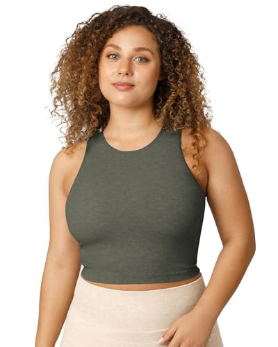 Kindred Bravely Busty Sublime Longline Nursing & Maternity Tank Top Bra for Breastfeeding for E,F,G,H,I Cup, Ribbed (Olive Heather, X-Large-Busty) | Amazon (US)