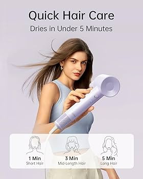 Laifen SE Lite Hair Dryer, Negative Ionic Blow Dryer with 100,000 RPM Brushless Motor for Fast Dr... | Amazon (US)